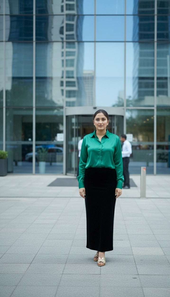 Green full sleeve shirt