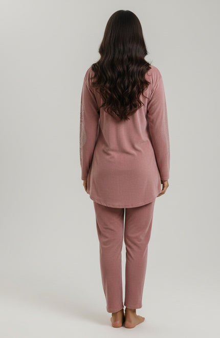 Pink Velvet Co-ord Set