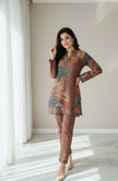 Brown-Kashmiri Co-ord Set