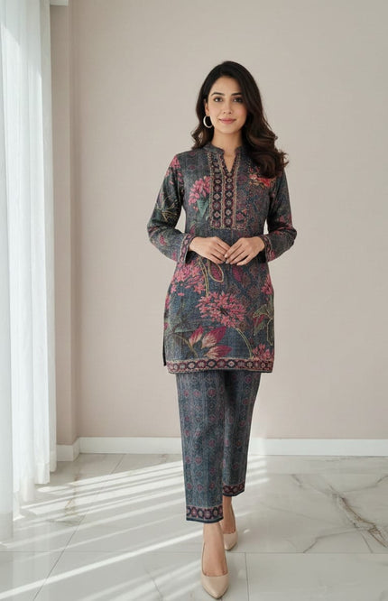 Grey Kashmiri Cord Set