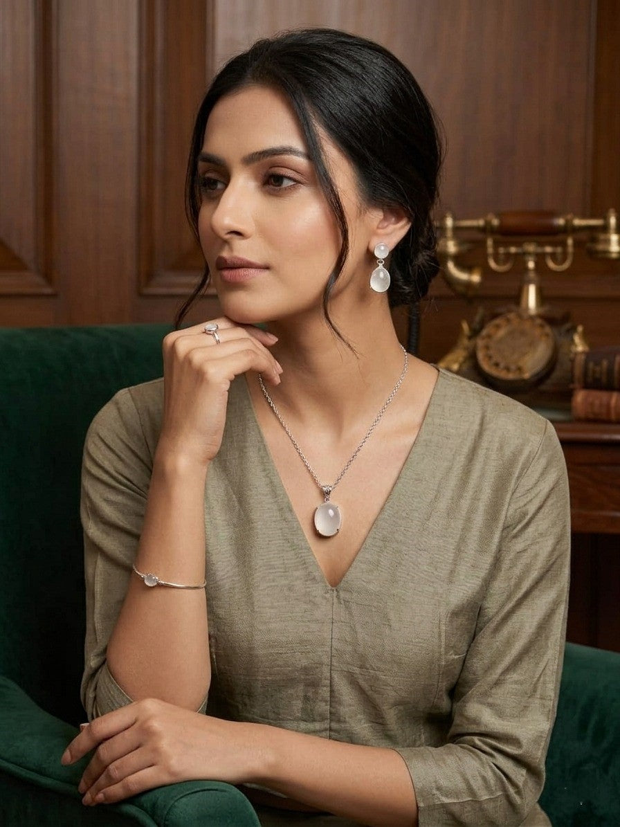 Moonstone Pendant Necklace