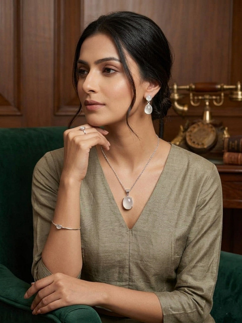 Moonstone Pendant Necklace