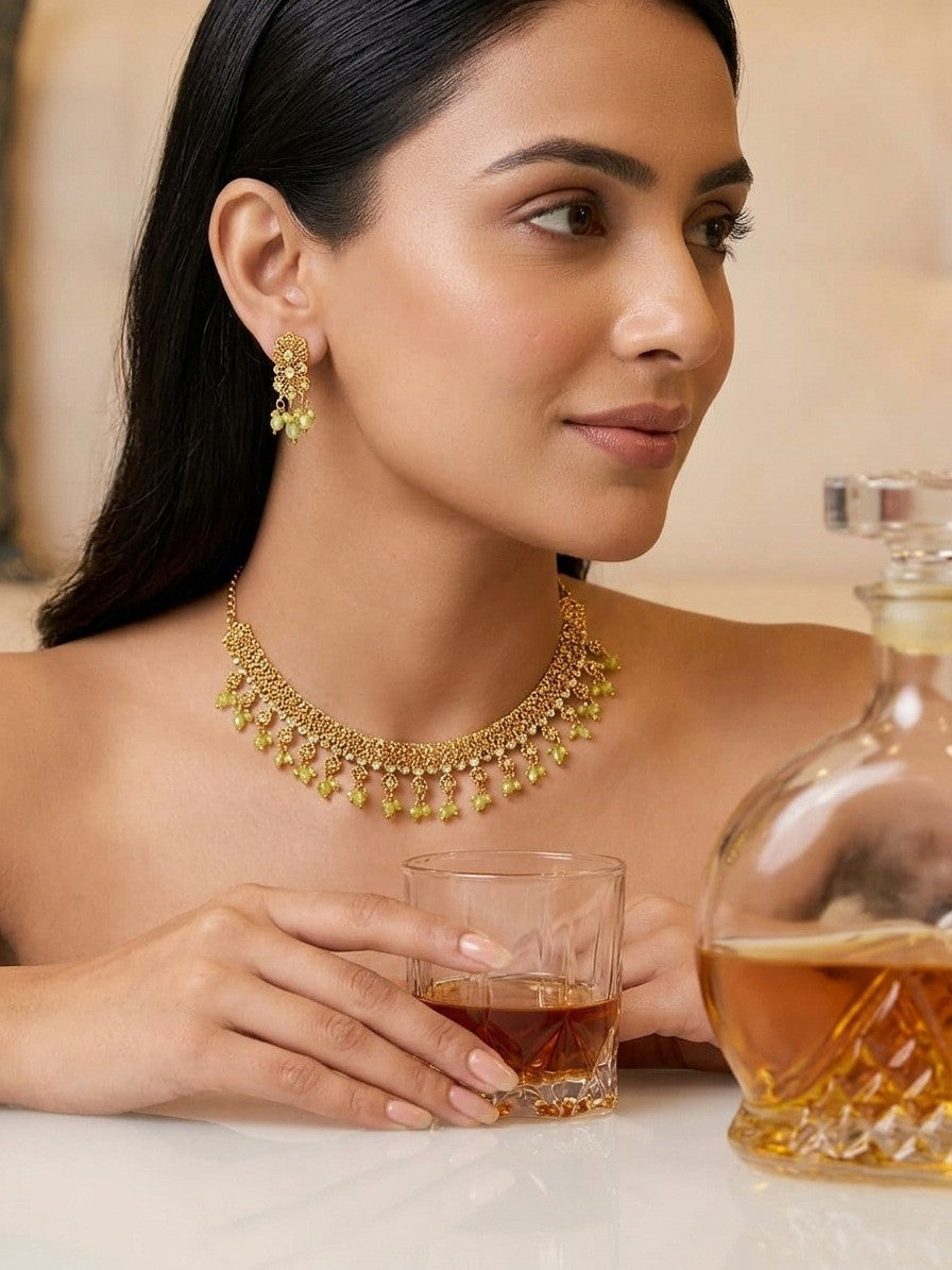 Green Gold Jewellery Set