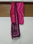 Wine Printed Dupatta Suit