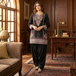 Black Premium Embroidery Farshi Salwar Co-ord Set