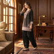 Black Premium Embroidery Farshi Salwar Co-ord Set