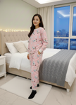 Plush Fleece Night Suit Pattern-Light Pink