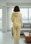 Yellow Cream Night Suit With Pockets