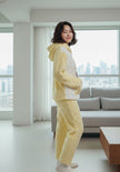 Yellow Cream Night Suit With Pockets