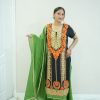 Blue Suit With Green Lehnga