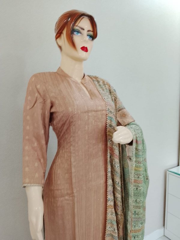 Nude Suit With Basil Pant - Image 4