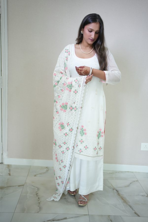 White Suit With Pant - Image 3