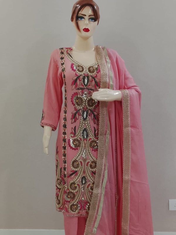 Peach Colour Suit - Image 5