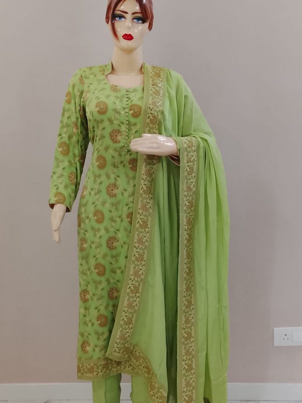 Green Pant Plazzo Suit
