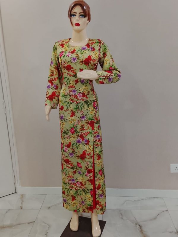 Green with Red Pant Suit