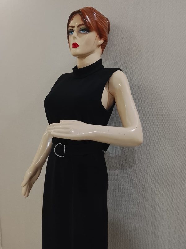 Black Dress With Belt - Image 2