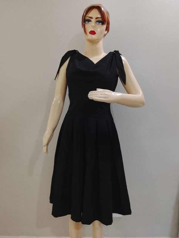 Black Dress V-neck - Image 2