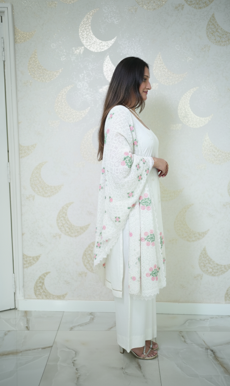 White Suit With Pant - Image 3