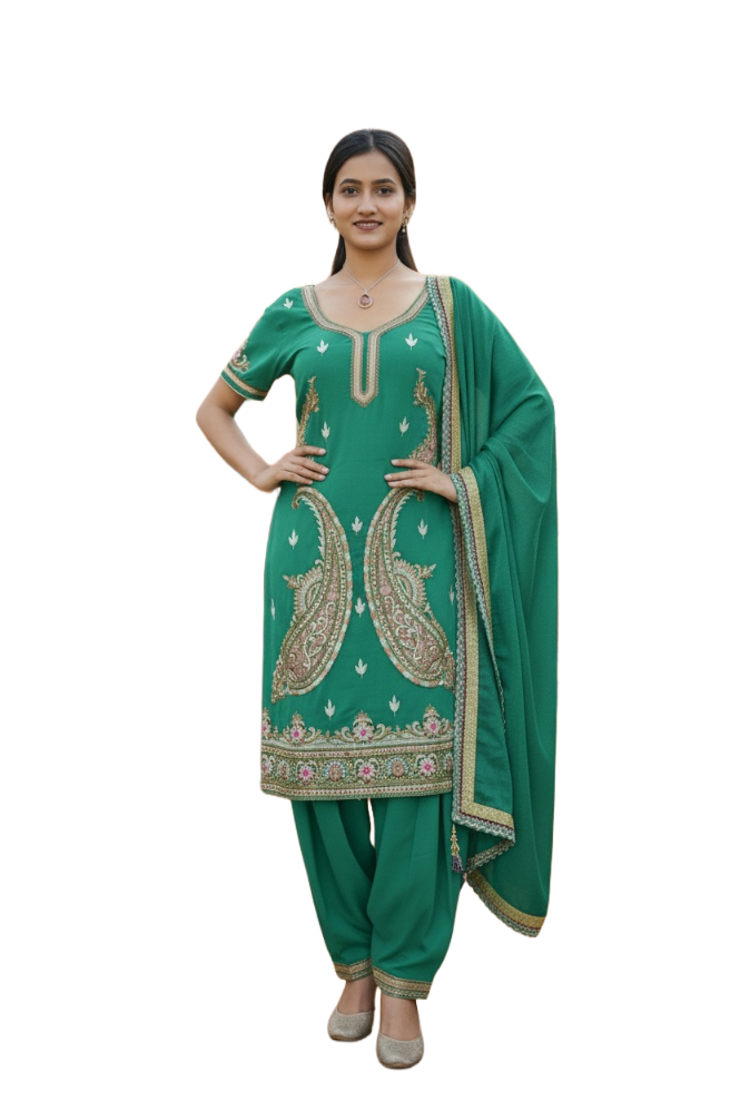 Dark Green Salwar Suit - Image 8