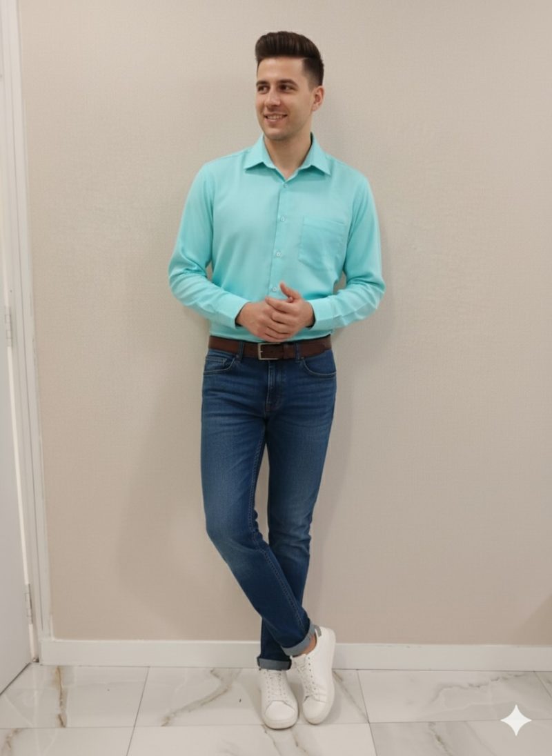Sea Green Shirt - Image 4
