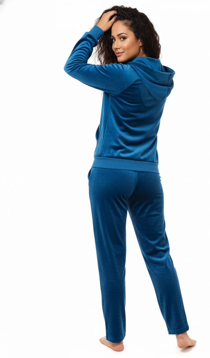 Cozy Chic Velour Tracksuit - Image 3