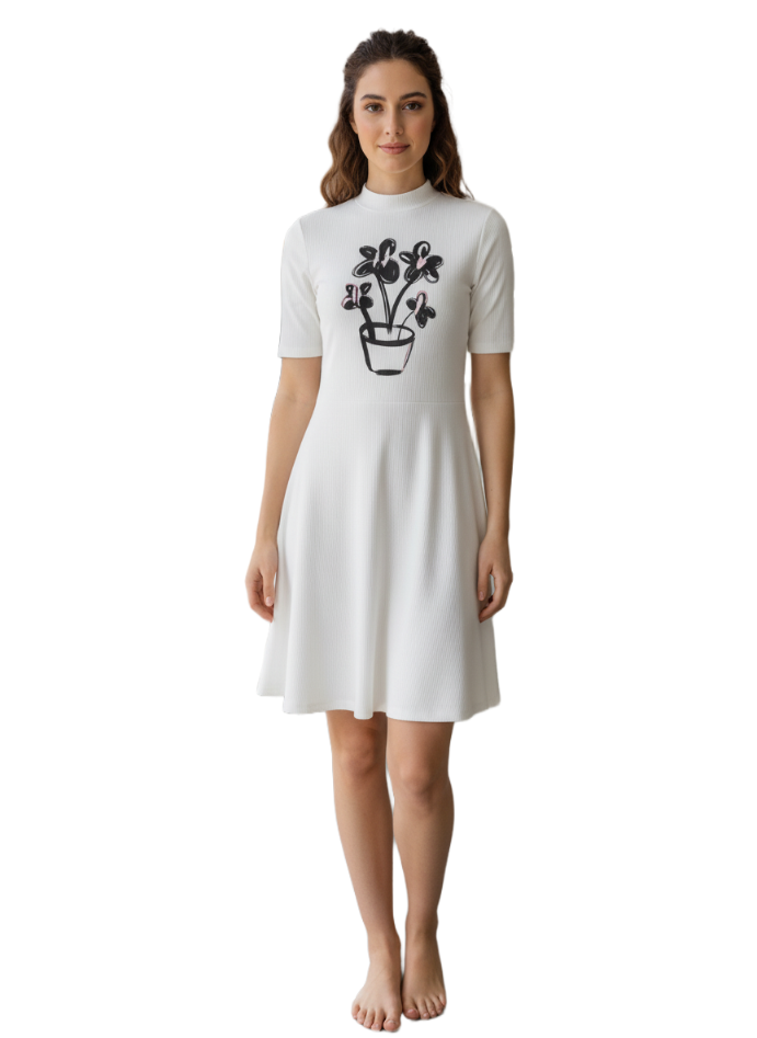 White Midi Dress