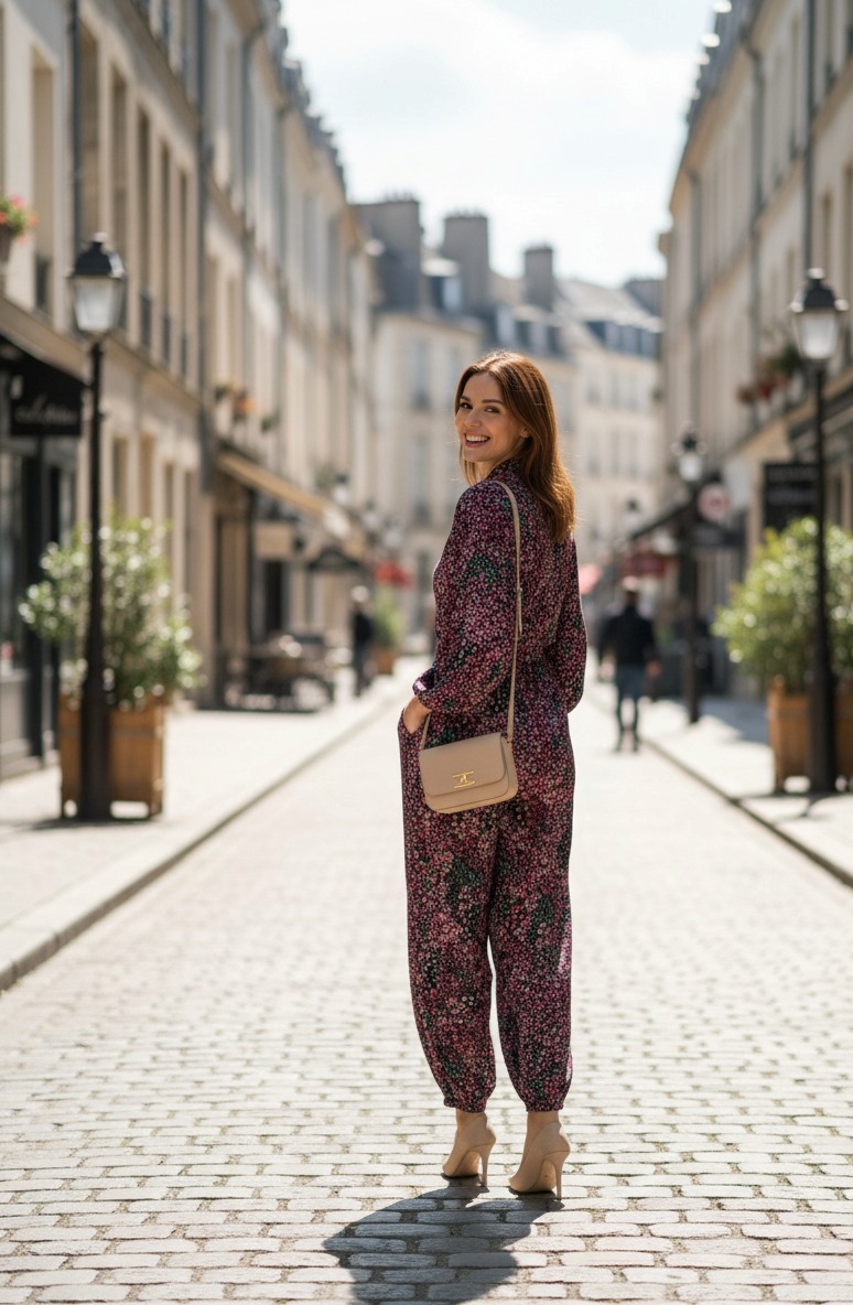 Multi colour Floral print jumpsuit - Image 2