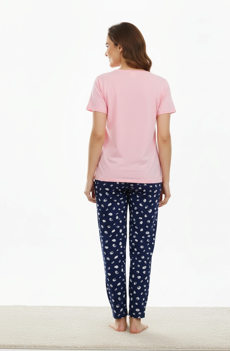 Pink Blue Night Suit - Image 3