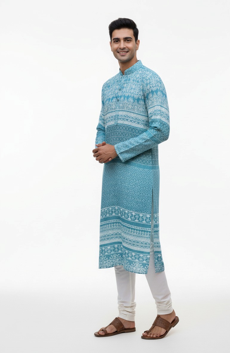 BLUE KURTA - Image 3