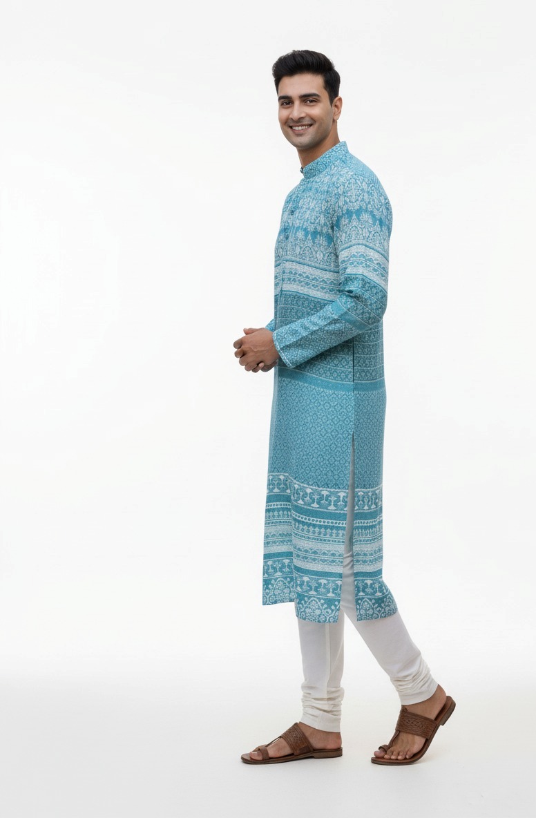 BLUE KURTA - Image 4
