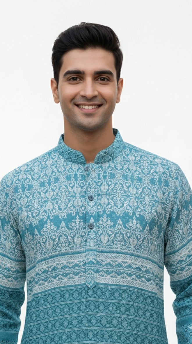 BLUE KURTA - Image 2