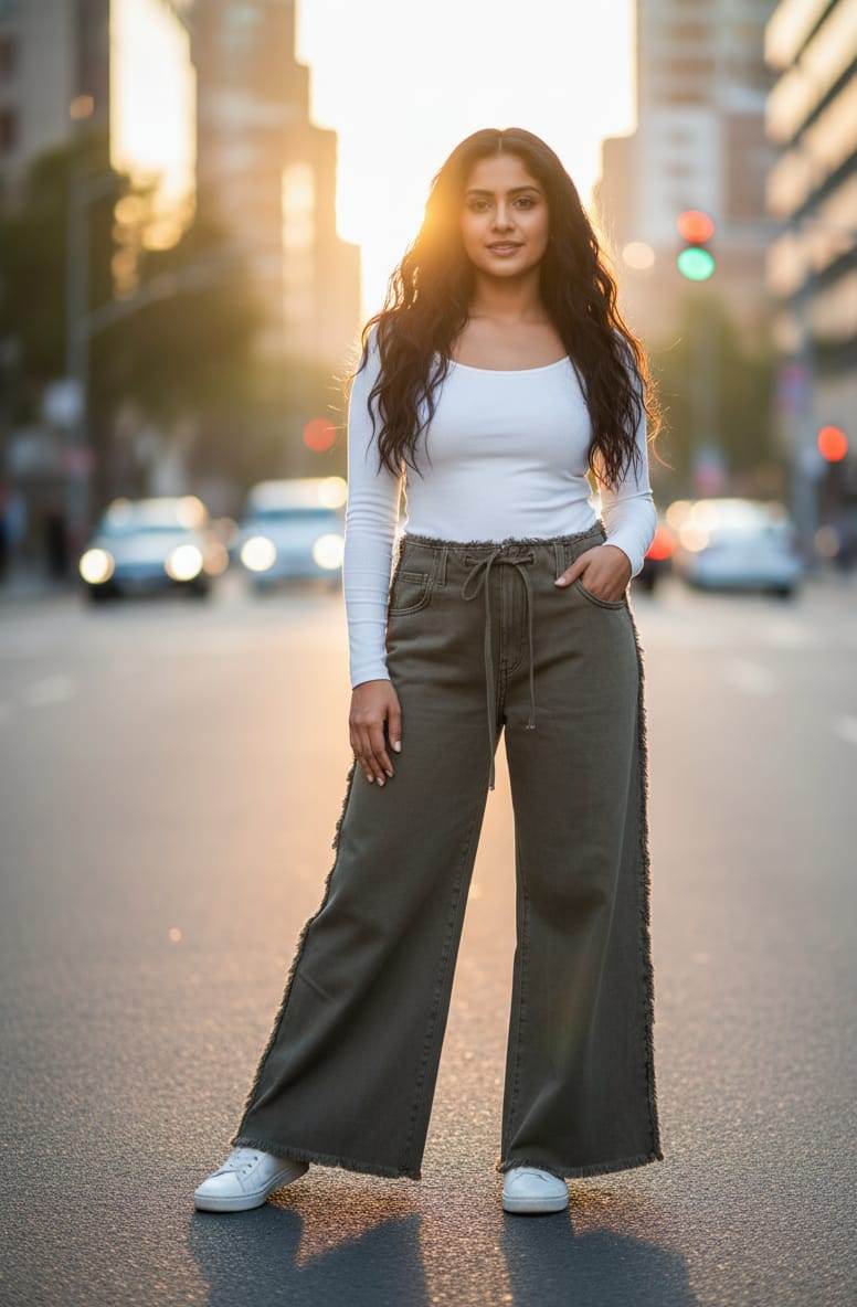 Green jeans