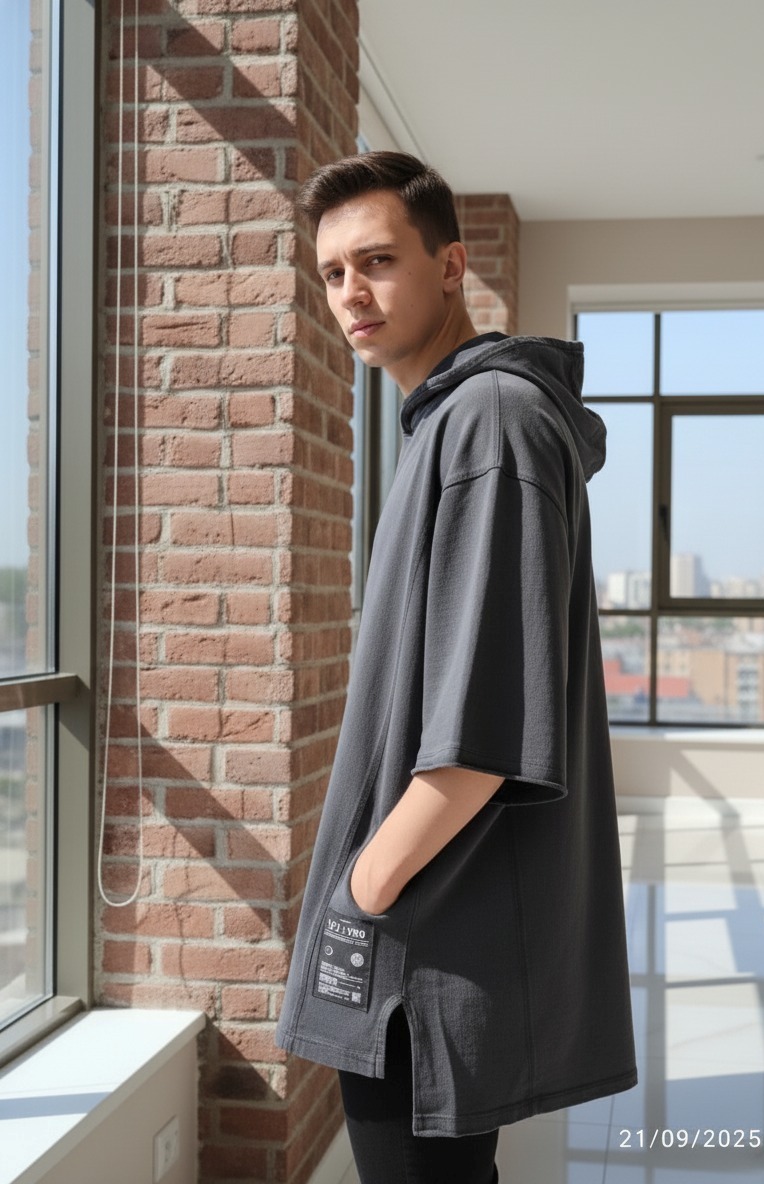 Black Hooded Sweatshirt - Image 4