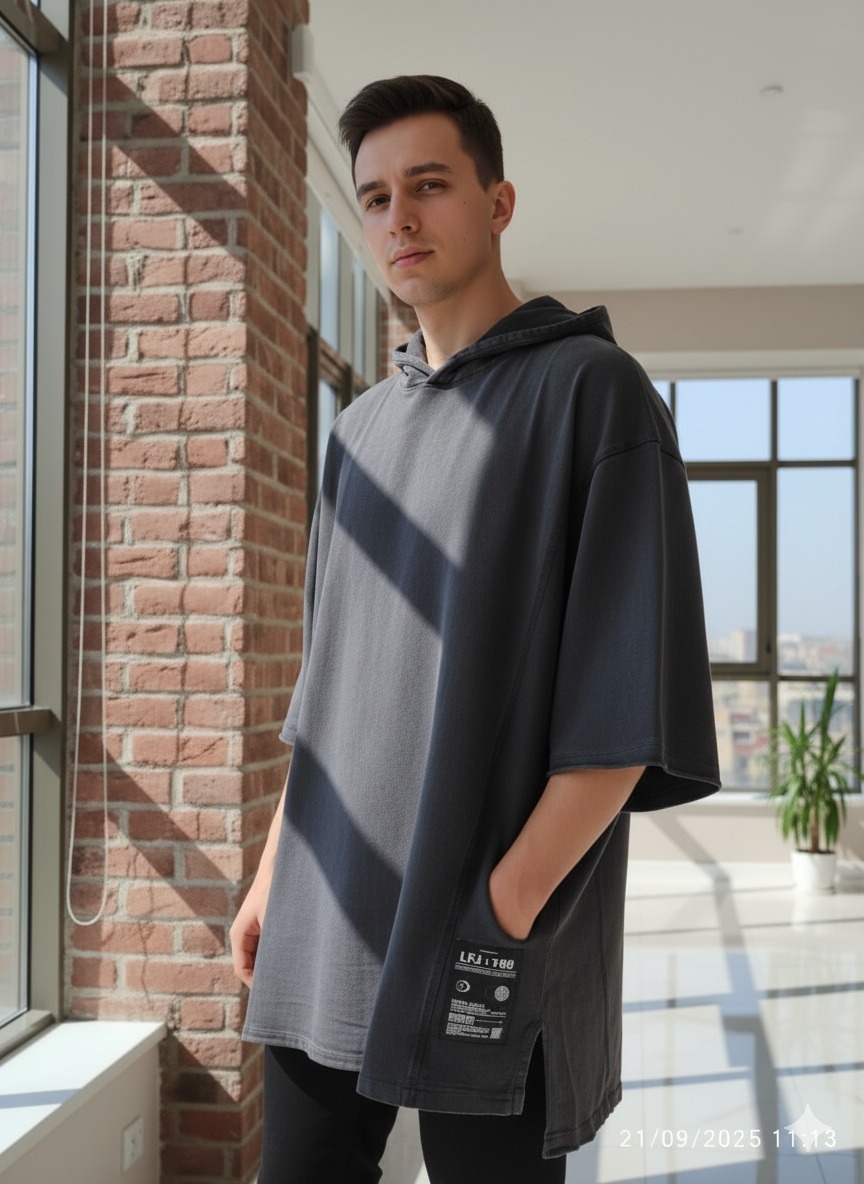 Black Hooded Sweatshirt - Image 6