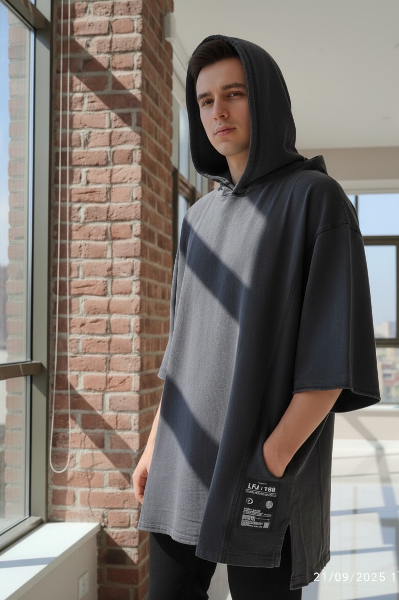 Black Hooded Sweatshirt - Image 7