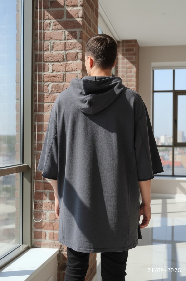 Black Hooded Sweatshirt - Image 5