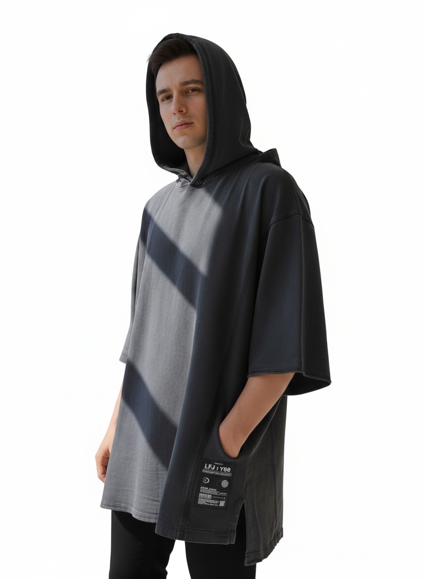 Black Hooded Sweatshirt
