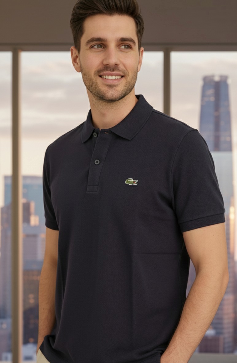 Black Men's Polo T-Shirt