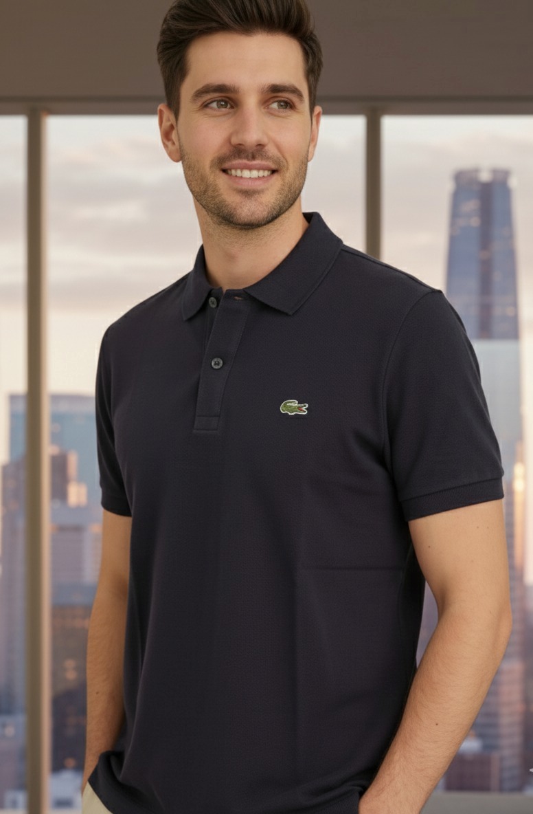 Black Men's Polo T-Shirt - Image 6