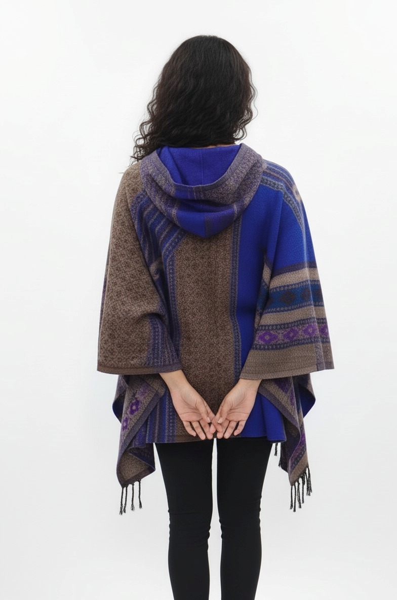 Multi color Ponchu hoodie - Image 5