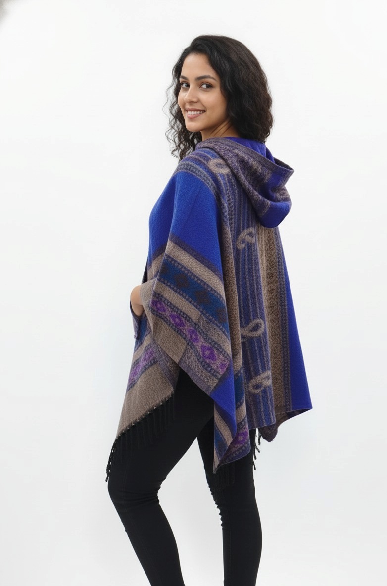 Multi color Ponchu hoodie - Image 3