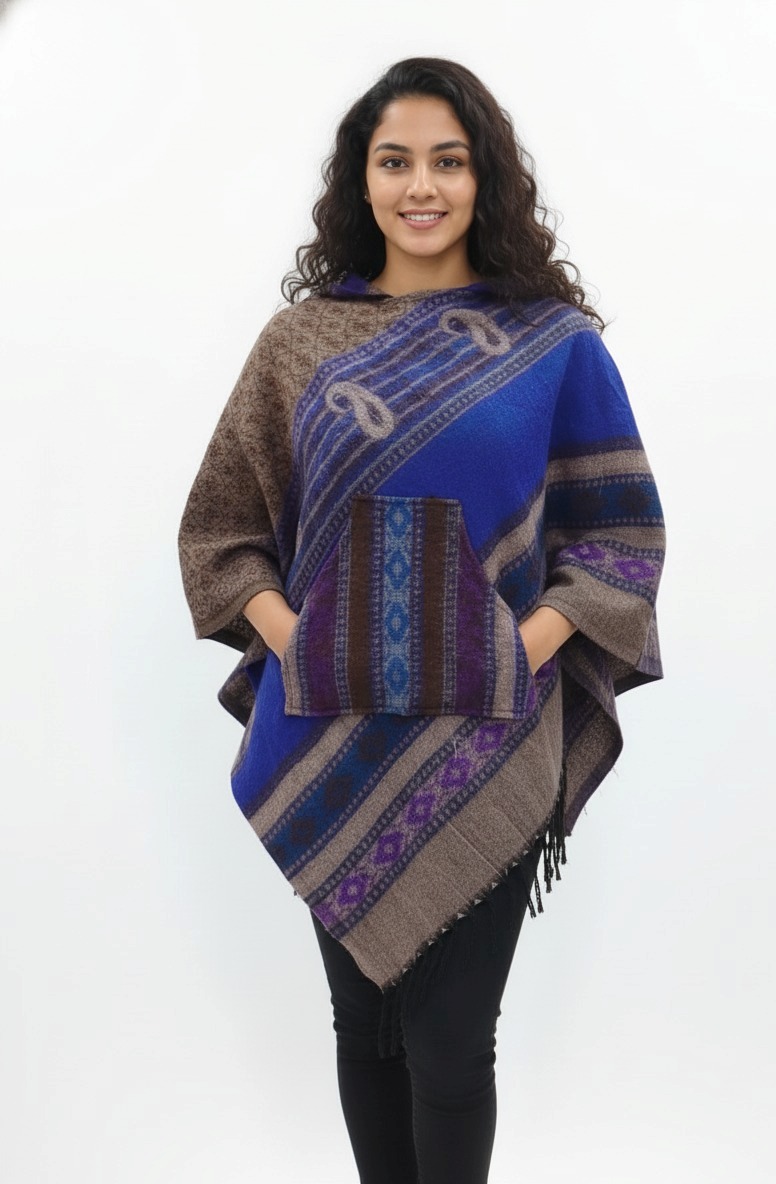 Multi color Ponchu hoodie - Image 2