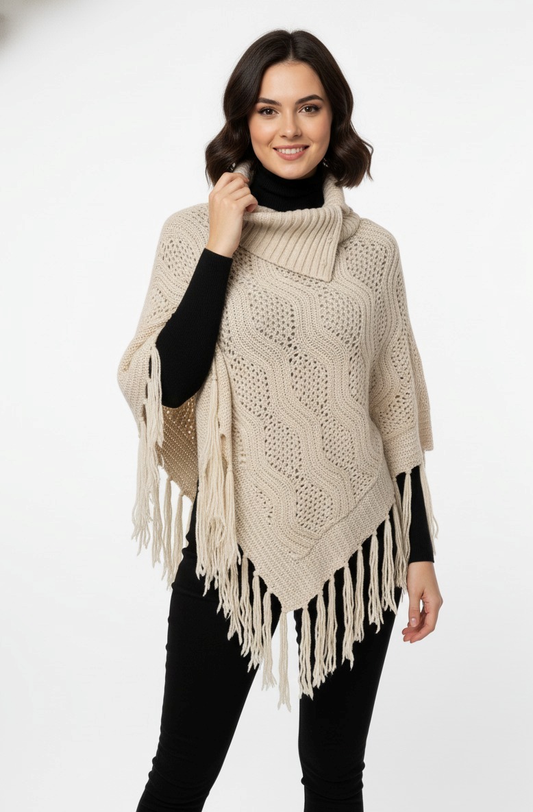 Pure Wool Poncho - Image 4