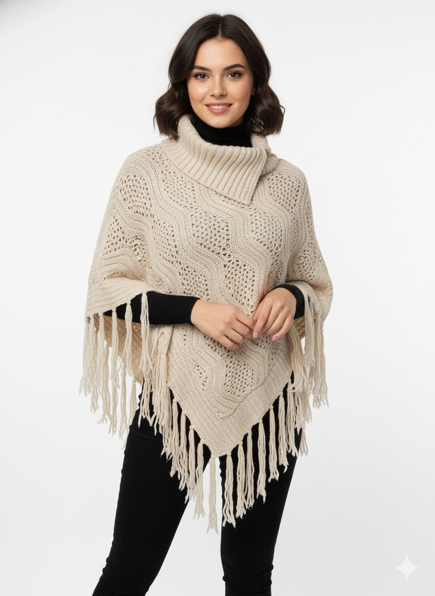 Pure Wool Poncho