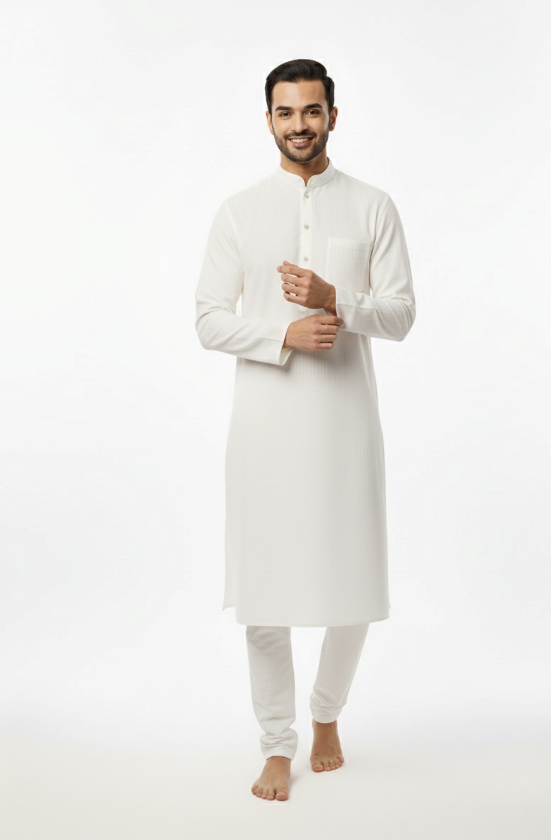 white kurta - Image 4