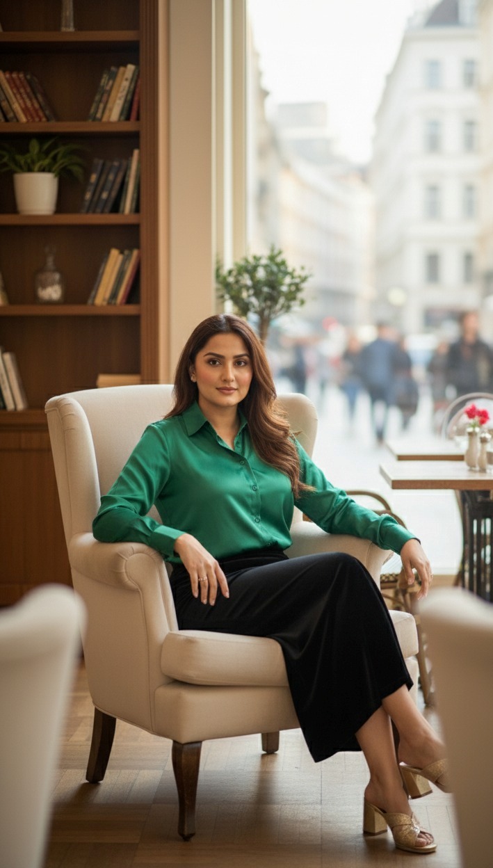 Green full sleeve shirt - Image 5