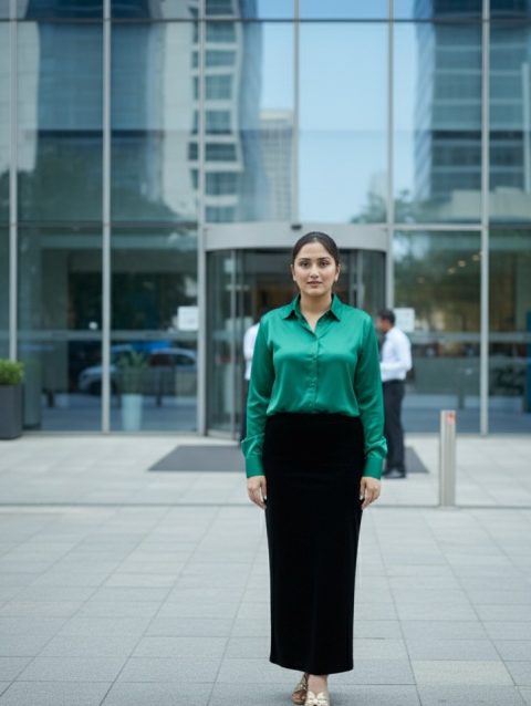 Green full sleeve shirt
