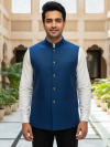 Dark Blue Nehru Jacket