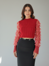 Red Woolen Top -2