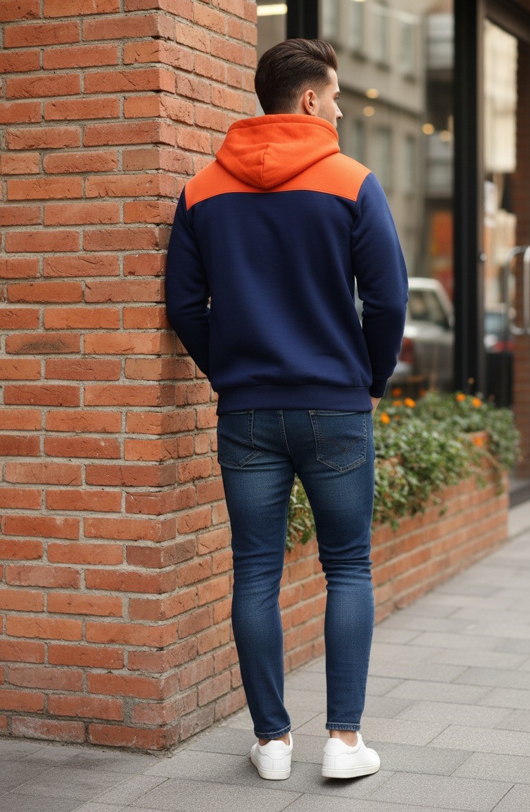 Orange Blue Hoodie OCTAVE - Image 2